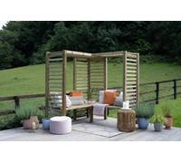 Forest Garden Firenze Wooden Garden Corner Arbour