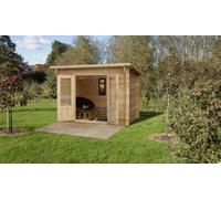 Forest Garden Harwood 3.0M X 2.0M Log Cabin - Pent Roof, 24Kg Felt No Underlay