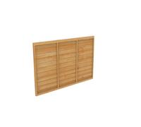 Forest Garden Heritage Traditional Overlap Dip Treated 4Ft Golden Brown Timber Fence Panel (W)1.83M (H)1.2M