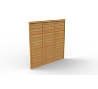 Forest Garden Heritage Traditional Overlap Dip Treated 6Ft Golden Brown Timber Fence Panel (W)1.83M (H)1.8M