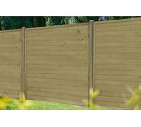 Forest Garden Horizontal T&G Fence Panel 6ft x 6ft, Pressure-Treated Mixed Softwood