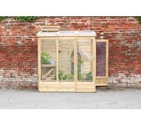 Forest Garden Lean To Green House 4 X 6 Solid Back