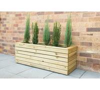 Forest Garden Linear Long Wooden Garden Planter 1.2M X 0.4M
