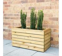 Forest Garden Linear Planter - Double - Pressure Treated - 2ft 7in