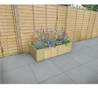 Forest Garden Low Level Lapline Planter- Rectangular (Home Delivery), Brown