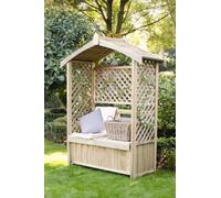 Forest Garden Lyon Wooden Garden Arbour With Storage