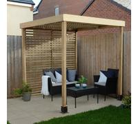 Forest Garden Modular Pergola with 1 Side Panel - Pressure Treated
