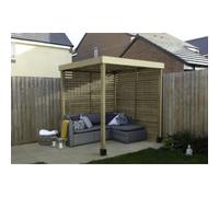 Forest Garden Modular Pergola with 2 Side Panel Pack - 1.97 x 1.97m