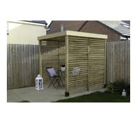 Forest Garden Modular Pergola with 3 Side Panel Pack - 1.97 x 1.97m