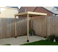 Forest Garden Modular Wooden Garden Pergola No Sides