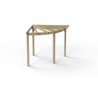 Forest Garden Premium 90 Degree Radial Pergola, 2750 x 2750 x 2400mm, Pressure-Treated Timber