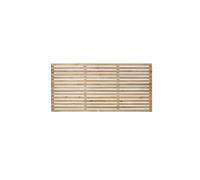 Forest Pressure Treated Contemporary Slatted Fence Panel 1.8m x 0.9m - Pack of 5