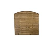 Forest Garden Pressure Treated Decorative Dome Top Fence Panel 1.8m x 1.8m, Timbe