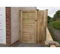 Forest Garden Pressure Treated Wooden Square Lap Gate 6Ft (1.83M High)