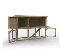 Forest Garden Rabbit Hutch, 735 x 1936 x 1230mm, Treated Softwood