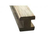 Forest Garden Reeded Slotted Post 8Ft - 240 X 9.4 X 9.4Cm - Pack Of 10