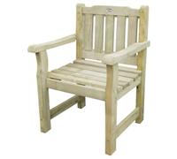 Forest Garden Garden Chair Rosedene – Treated Timber – 90 x 64 x 60 cm – Brown