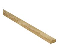 Forest Garden Screening Batten Pressure Treated Natural Timber Fence Slat (L)2.4M (W)45mm (H)18mm (T)45mm Pack Of 1