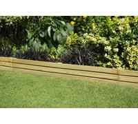 Forest Garden Slatted Wooden Garden Edging 120Cm - Pack Of 5