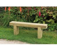 Forest Garden Sleeper Wooden Garden Bench - 1.2M