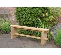 Forest Garden Sleeper Pew Bench (Home Delivery), Brown
