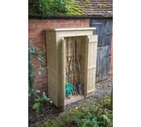 3'6 x 1'10 Forest Shiplap Tall Pent Wooden Garden Storage Tool Store - Outdoor Patio Storage (1m x 0.56m)