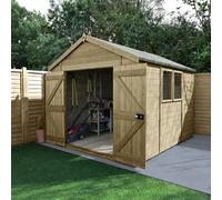 Forest Garden Timberdale 10X8 Apex Shed - Double Door