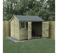 Forest Garden Timberdale 10X8 Reverse Apex Shed - Double Door