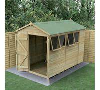 Forest Garden Timberdale 6X10 Apex Shed - Double Door - 4 Windows - 2 Opening