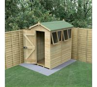 Forest Garden Timberdale 6X4 Apex Shed - 4 Windows - 2 Opening