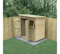 Forest Garden Timberdale 6X4 Pent Shed - Double Door - 1 Window - 1 Opening
