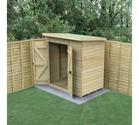 Forest Garden Timberdale 6X4 Pent Shed - Double Door - No Windows