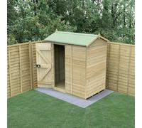 Forest Garden Timberdale 6X4 Reverse Apex Shed - No Windows