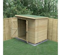 Forest Garden Timberdale 7X5 Pent Shed - Double Door - No Windows