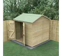 Forest Garden Timberdale 7X7 Reverse Apex Shed - Double Door - No Windows