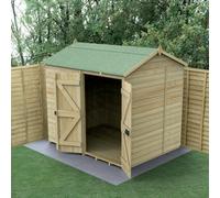 Forest Garden Timberdale 8X6 Reverse Apex Shed - Double Door - No Windows