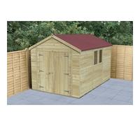 Forest Garden Timberdale Apex Double Door Shed - 12 x 8ft