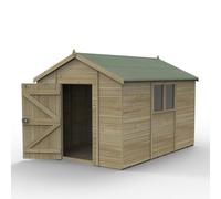 Timberdale Pressure Treated Apex Shed - Timber / 365.2cm / 373kg / 12x8 / Without Base / 1