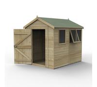 Forest Timberdale Apex Shed - 3 Windows 8ft x 6ft (Installed)