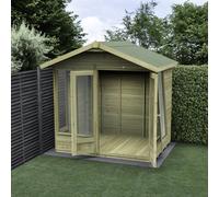 7' x 5' Forest Timberdale 25yr Guarantee Double Door Apex Summer House (2.39m x 1.84m)