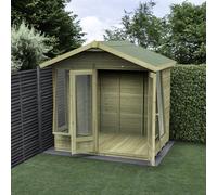 Forest Garden Timberdale Apex Summerhouse 7X5 Double Door - 4 Windows - 2 Opening