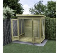 Forest Garden Timberdale Pent Summerhouse 6X4 Double Door - 5 Windows - 1 Opening