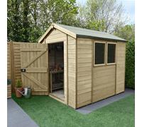 Forest Garden Timberdale Tongue & Groove 8X6 Apex Shed - Base Included