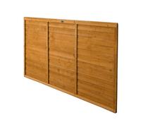 Forest Garden Traditional Overlap Dip Treated 4Ft Wooden Fence Panel (W)1.83M (H)1.21M