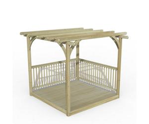 Forest Garden Ultima Wooden Pergola And Decking Kit - 2.4 X 2.4M