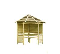 Forest Garden Venetian Corner Arbour 2500 x 2330 x 1610mm Pressure-Treated Mixed Softwoo