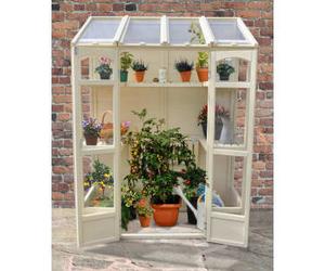Forest Garden Victorian Tall Wall Greenhouse - 4.8 x 2.4ft