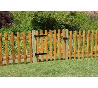 Forest Garden Wooden Contemporary Picket Gate 3Ft (0.90M High)