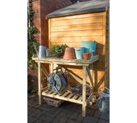 Forest Garden Wooden Gardener's Potting Bench
