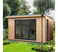 Forest Garden Xtend 11X13 Ft With Single Door & 1 Window Pent Garden Office (H)2500mm X (W)4040mm - Assembly Service Included